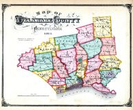 Delaware County Map, Delaware County 1875